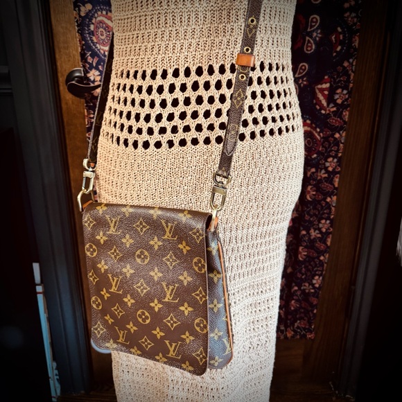 Authentic Louis Vuitton Musette Salsa MM Crossbody Bag Shoulderbag Handbag Purse - Picture 10 of 14